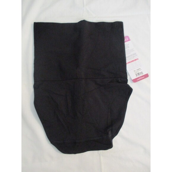 Curveez Womens Sz XL Sig Control High Waist Brief Black CUR3739 Seamless Firm - Picture 3 of 10